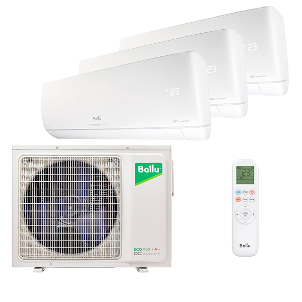 Мульти-сплит система BALLU Platinum Evolution BSUI-FM/in-07HN8/EU x2 + Ballu BSUI-FM/in-09HN8/EU / BA3OI-FM/out-21HN8/EU